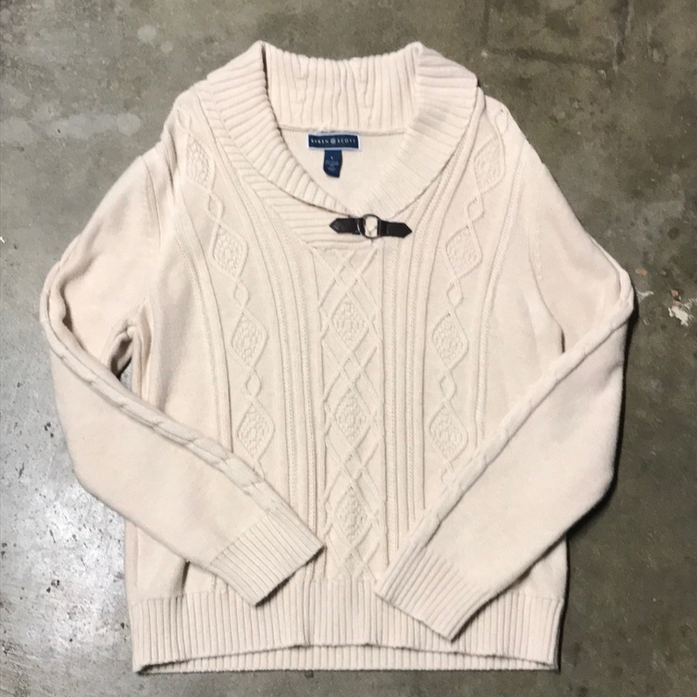 Karen Scott sweater.  Large.  100% cotton.